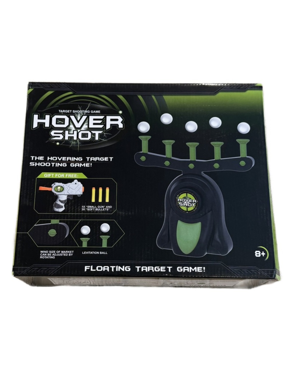 Hover Shot Floating Target Game - Black & Green